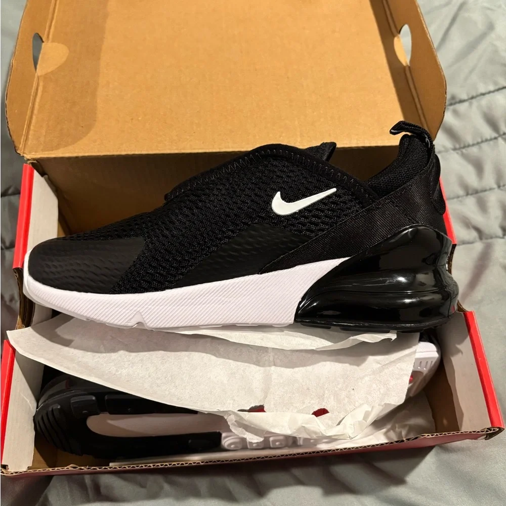 Nike Kids Black and White Air Max Sneakers - Picture 2 of 5